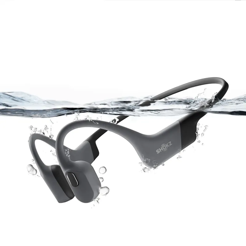 SHOKZ OpenSwim Pro Waterproof Open Ear Swim Headphones in Grey-1